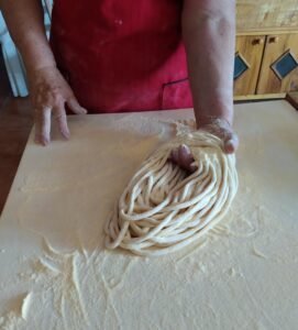 Preparazione matasse
